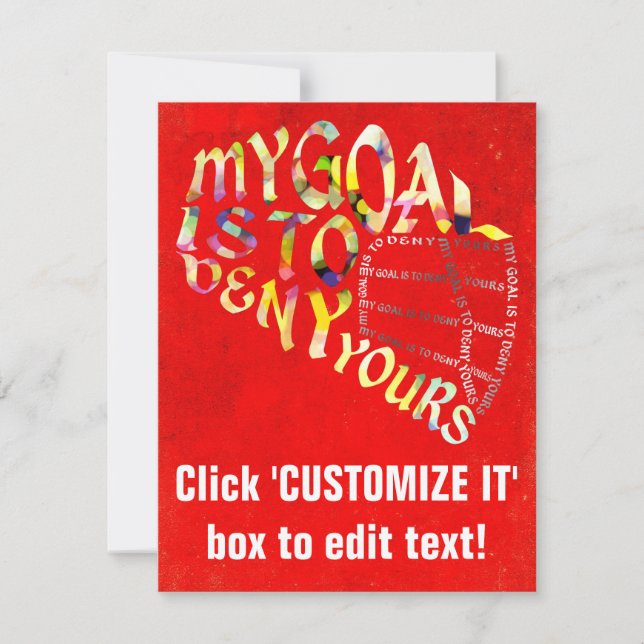 Lacrosse Goalie Mask Typografie (Voorkant)