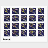 Lacrosse Goalie Mask Typografie Vierkante Sticker (Vel)