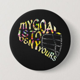 Lacrosse Goalie Mask Typography Pin Ronde Button 7,6 Cm