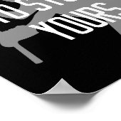 Lacrosse Goalie - Mijn doel is jullie tegen te hou Poster (Hoek)