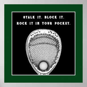 Lacrosse Goalie Motivatie Poster