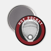 Lacrosse Goalie Novelty Gift Magnet (Voorkant / Achterkant)