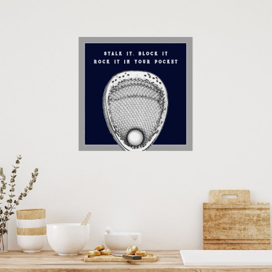 Lacrosse Goalie Poster (Keuken)