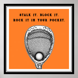 Lacrosse Goalie Poster