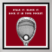 Lacrosse Goalie Poster (Voorkant)