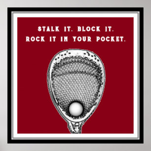 Lacrosse Goalie Poster