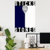 Lacrosse Goalie Poster (Thuiskantoor)