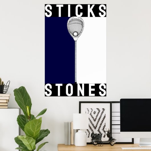 Lacrosse Goalie Poster (Thuiskantoor)