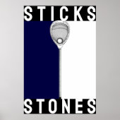 Lacrosse Goalie Poster (Voorkant)