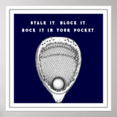 Lacrosse Goalie Poster (Voorkant)