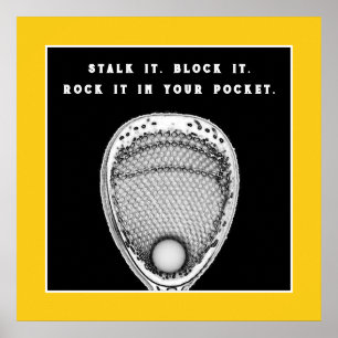 Lacrosse Goalie Poster