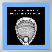 Lacrosse Goalie Poster (Voorkant)