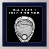 Lacrosse Goalie Quote Poster (Voorkant)