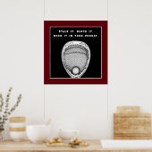 Lacrosse Goalie Quote Poster (Keuken)