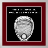 Lacrosse Goalie Quote Poster (Voorkant)