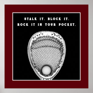 Lacrosse Goalie Quote Poster