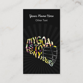 Lacrosse Goalie Quote Typografie Visitekaartjes