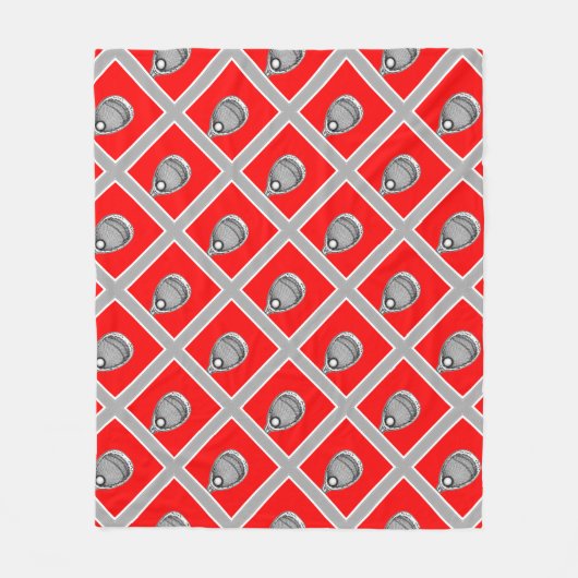 Lacrosse Goalie Red Fleece Deken (Voorkant)