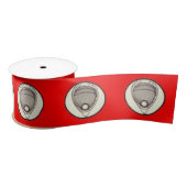 Lacrosse Goalie Red Satin Ribbon Satijnen Lint (Spoel)