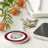 Lacrosse Goalie Sleutelhanger (Zijkant)