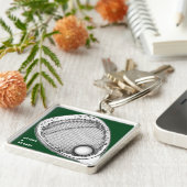 Lacrosse Goalie Sleutelhanger (Zijkant)