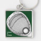 Lacrosse Goalie Sleutelhanger (Voorkant)