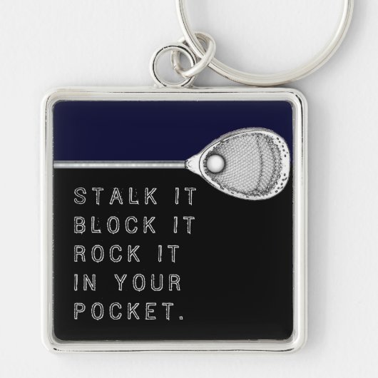 Lacrosse Goalie Sleutelhanger (Voorkant)