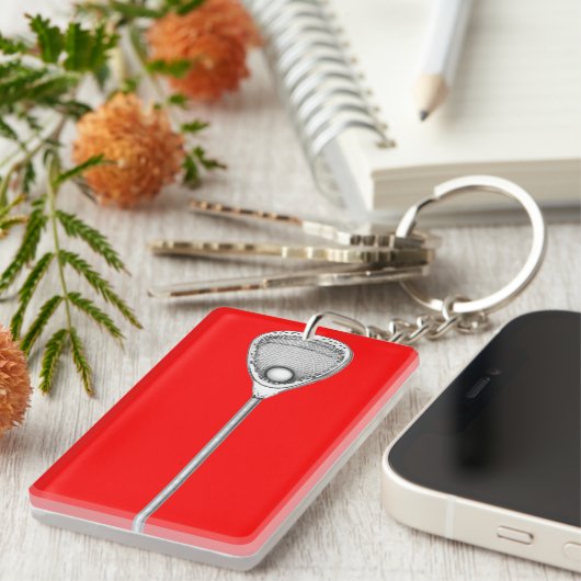 Lacrosse Goalie Sleutelhanger (Voorkant Rechts)