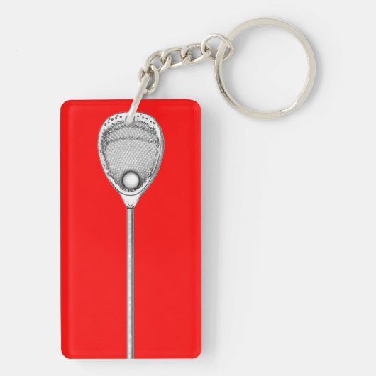 Lacrosse Goalie Sleutelhanger (achterkant)