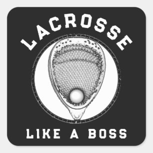 Lacrosse Goalie Vierkante Sticker