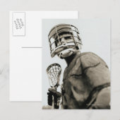 Lacrosse Goalkeeper Briefkaart (Voorkant / Achterkant)