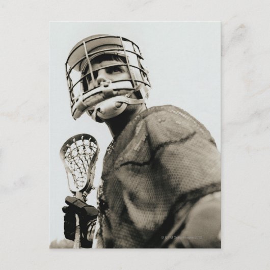 Lacrosse Goalkeeper Briefkaart (Voorkant)