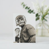 Lacrosse Goalkeeper Briefkaart (Staand voorkant)