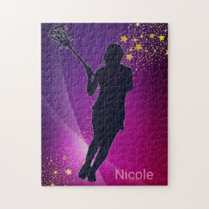 Lacrosse Gold Stars Paars Legpuzzel