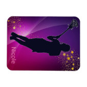 Lacrosse Gold Stars Paars Magneet (Horizontaal)