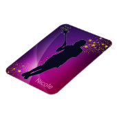 Lacrosse Gold Stars Paars Magneet (Linkerzijde)