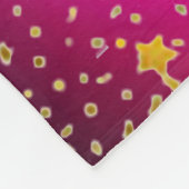Lacrosse Gold Stars Paarse Roze Fleece Deken (Hoek)