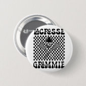 Lacrosse Grammie Lacrosse Lover Moederdag Ronde Button 5,7 Cm (Voorkant /achterkant)