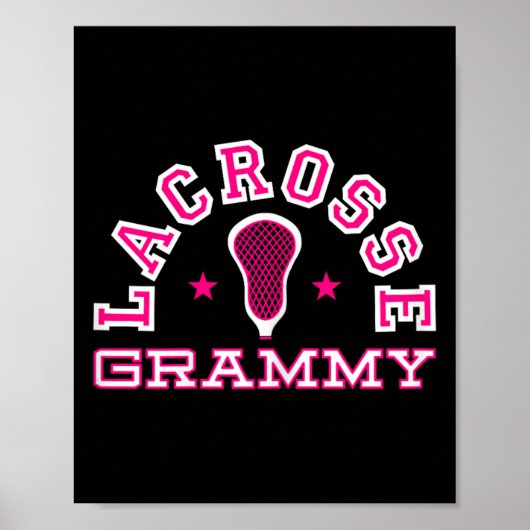 Lacrosse Grammy Grootouder Trotse Oma Lax Gran Poster (Voorkant)