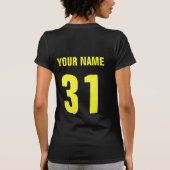 Lacrosse Grandma Name & Number Back Print T-shirt (Achterkant)