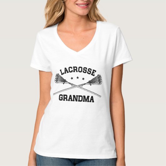 Lacrosse Grandma T-shirt (Voorkant)