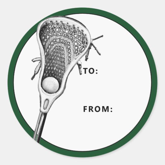 Lacrosse Green Gift Label (Voorkant)