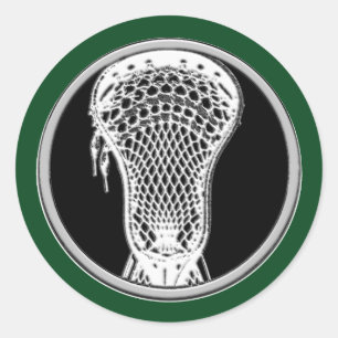 Lacrosse Green Ronde Sticker