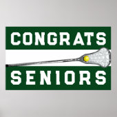 Lacrosse Green Team Senior Night Poster (Voorkant)