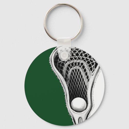 Lacrosse groen team sleutelhanger (Voorkant)