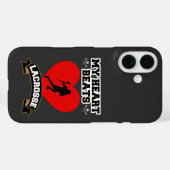 Lacrosse Hart Mannelijke Speler Sport Passie Liefd Case-Mate iPhone Case (Achterkant (horizontaal))