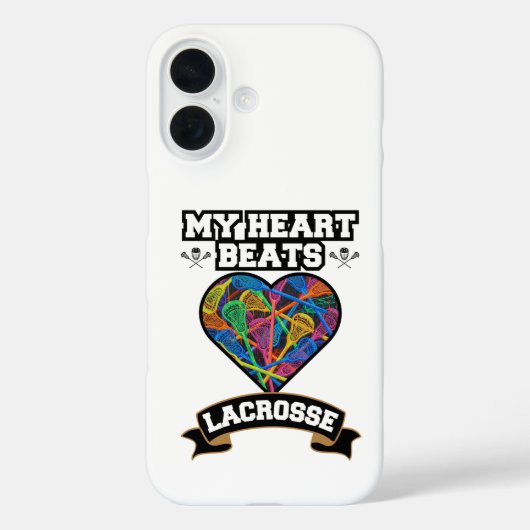 Lacrosse Heart Sticks Passion Sport Love Game Case-Mate iPhone Case (Achterkant)