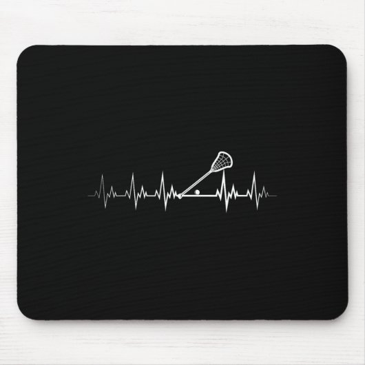 Lacrosse Heartbeat Lacrosse Player Item Muismat (Voorkant)