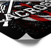 Lacrosse helm en stokken poster (Hoek)