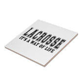 Lacrosse Het is een manier van leven Tegeltje (Zijkant)